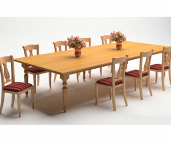 European Style Dining Table And Chairs-ID:983017542