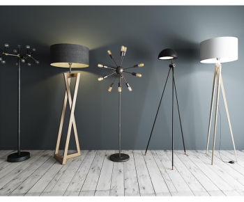 Modern American Style Industrial Style Nordic Style Floor Lamp-ID:444318999