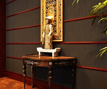 Chinese Style New Chinese Style Console-ID:565110122