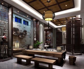 Modern New Chinese Style Club Space-ID:293940955
