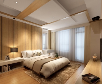 Japanese Style Simple Style Bedroom-ID:506180442