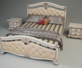 European Style Double Bed-ID:769327185