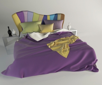 Modern Double Bed-ID:872822875