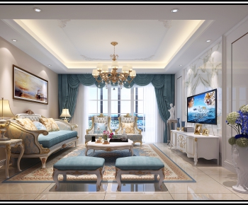 European Style A Living Room-ID:412283295