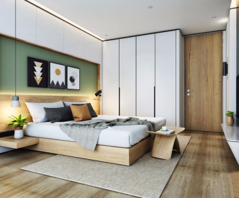 Modern Simple Style Bedroom-ID:132797573