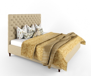 European Style Double Bed-ID:998074539