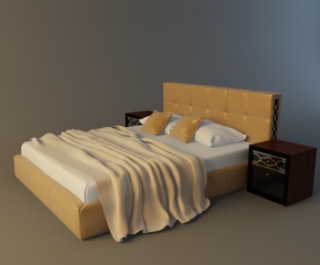 Modern Double Bed-ID:625180488