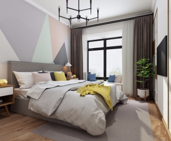 Nordic Style Bedroom-ID:486425673