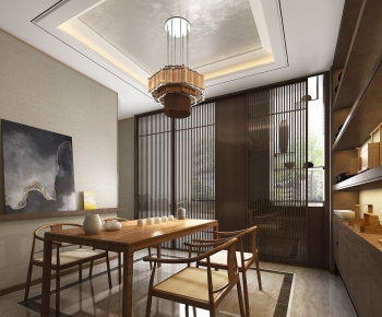 New Chinese Style Dining Room-ID:904409759