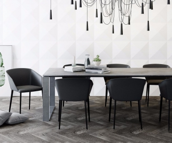 Modern Nordic Style Dining Table And Chairs-ID:741672683