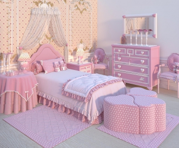 American Style Child's Bed-ID:237551969