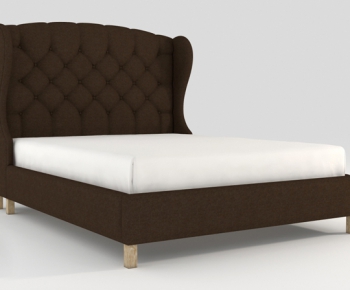 Modern Double Bed-ID:669207968