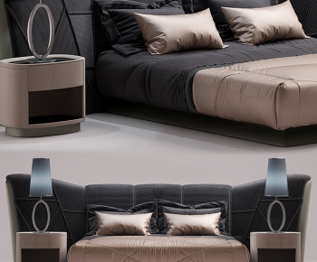 Modern Double Bed-ID:979597335