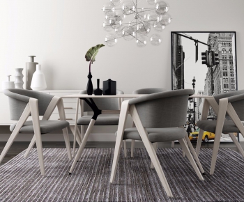 Nordic Style Dining Table And Chairs-ID:653400637