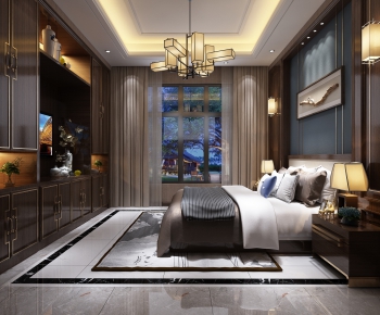 New Chinese Style Bedroom-ID:274063813