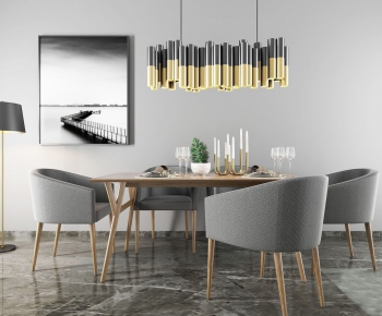 Modern Dining Table And Chairs-ID:373527716