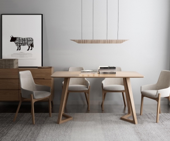 Nordic Style Dining Table And Chairs-ID:522886739