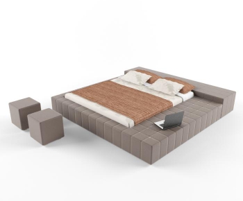 Modern Double Bed-ID:816597491