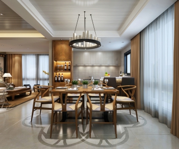 New Chinese Style Dining Room-ID:424053732