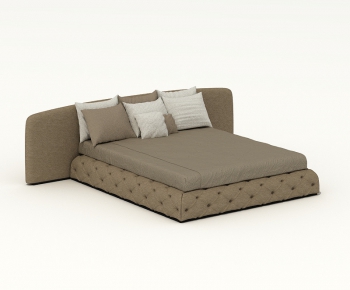 Modern Double Bed-ID:766422563