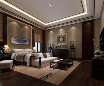 New Chinese Style Bedroom-ID:654004358