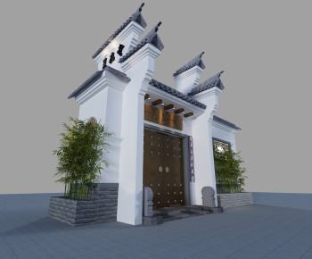 Chinese Style Facade Element-ID:954341882