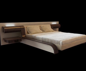 Modern Double Bed-ID:623993144