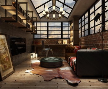 Industrial Style Study Space-ID:282522726