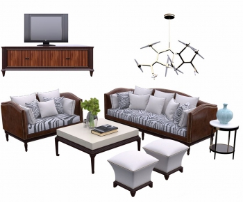 American Style Sofa Combination-ID:102481378