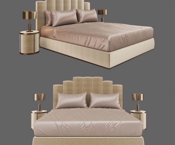 Modern Double Bed-ID:597594961