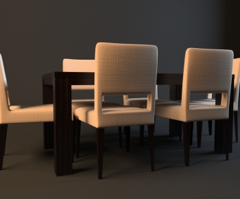 Modern Dining Table And Chairs-ID:384725223