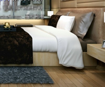 Modern Double Bed-ID:404517145