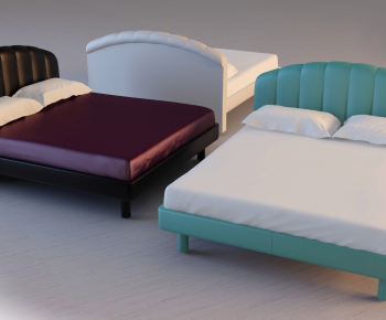 Modern Double Bed-ID:232479211