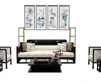 New Chinese Style Sofa Combination-ID:167114951