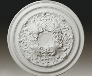 European Style Plaster Carved Top Plate-ID:928591374