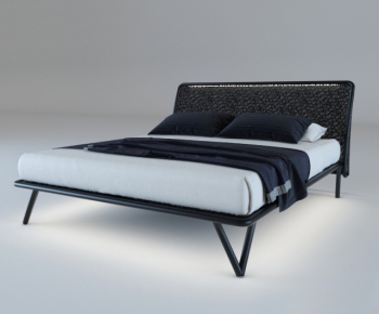 Modern Double Bed-ID:117308632