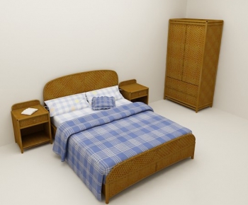 Modern Double Bed-ID:257511823