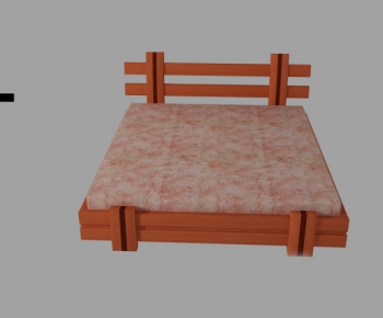 Modern Double Bed-ID:506983196