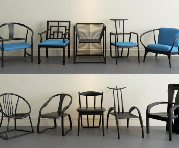New Chinese Style Single Chair-ID:494783229