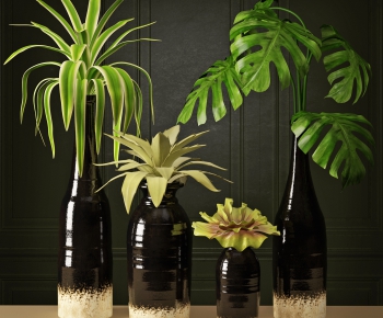 Modern Potted Green Plant-ID:893512663