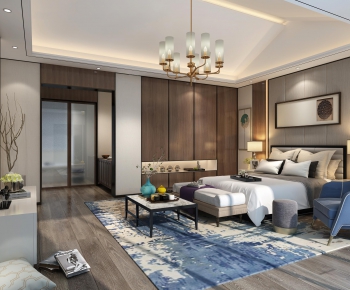 New Chinese Style Bedroom-ID:423428151