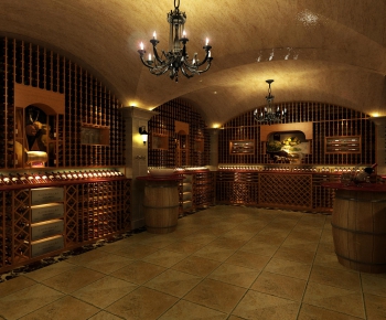 European Style Wine Cellar/Wine Tasting Room-ID:781400349