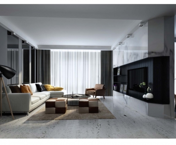 Modern A Living Room-ID:400421534