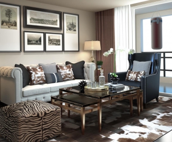 Modern American Style A Living Room-ID:181355945