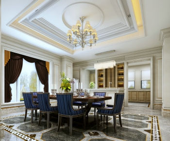 Simple European Style Dining Room-ID:502494716