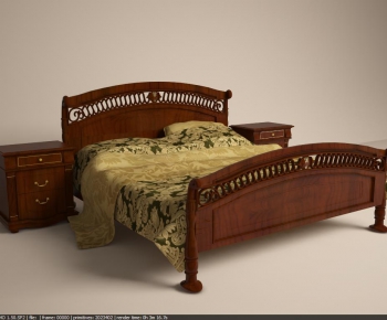 European Style Double Bed-ID:103056121