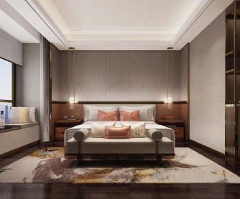 New Chinese Style Bedroom-ID:615047372
