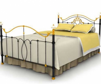 European Style Double Bed-ID:344619749