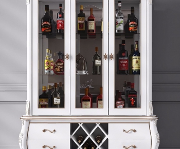 European Style Wine Cabinet-ID:446333596