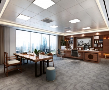 New Chinese Style Manager's Office-ID:717057179
